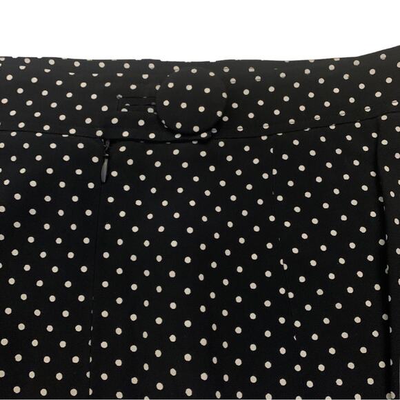 Vintage Veronica Barahona Black White Polka Dot Pencil Skirt Size Small Short - Picture 7 of 11
